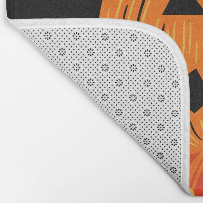 Happy halloween pumpkin jack o lantern art Bath Mat Gallery Image 2