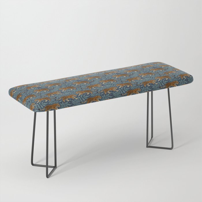 Tigers - dusky blue Bench Gallery Image 1