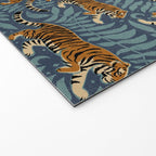 Tigers - dusky blue Welcome Mat Gallery Image 2