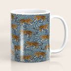 Tigers - dusky blue Coffee Mug Gallery Image 1