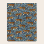 Tigers - dusky blue Notebook Gallery Image 4