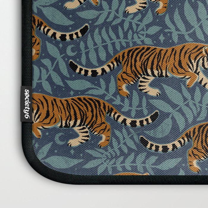 Tigers - dusky blue Laptop Sleeve Gallery Image 3