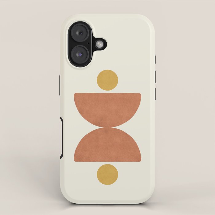 Half-circle Balance - Orange iPhone Case Gallery Image 1