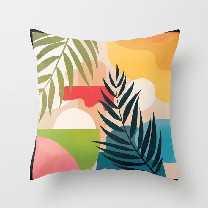 Sunrise Garden 1  Throw Pillow Gallery Image 1