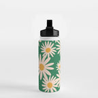 Retro Daisy pattern  Water Bottle Gallery Image 2