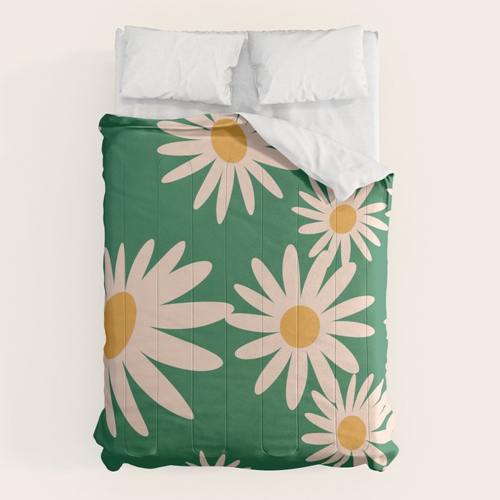 Retro Daisy pattern  Comforter Gallery Image 1