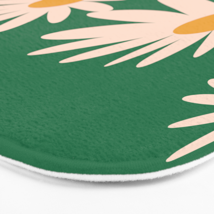 Retro Daisy pattern  Bath Mat Gallery Image 3
