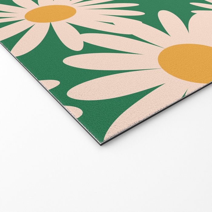 Retro Daisy pattern  Welcome Mat Gallery Image 2