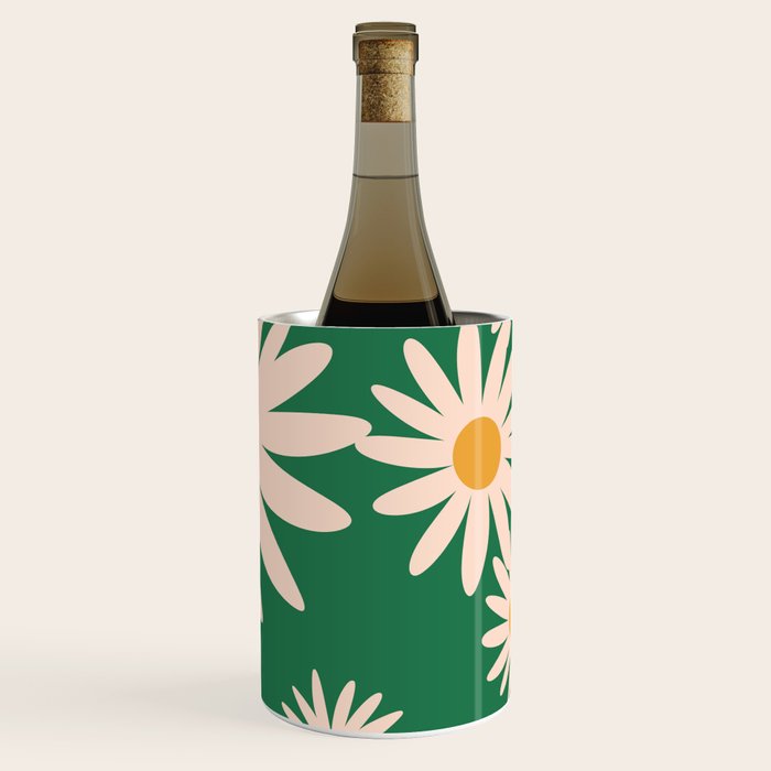 Retro Daisy pattern  Wine Chiller Gallery Image 1