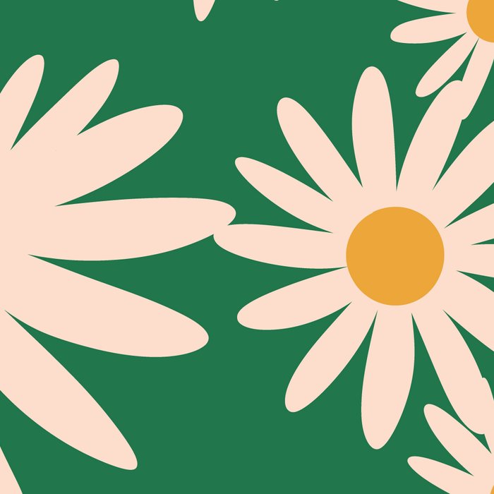 Retro Daisy pattern  Coffee Mug Gallery Image 2