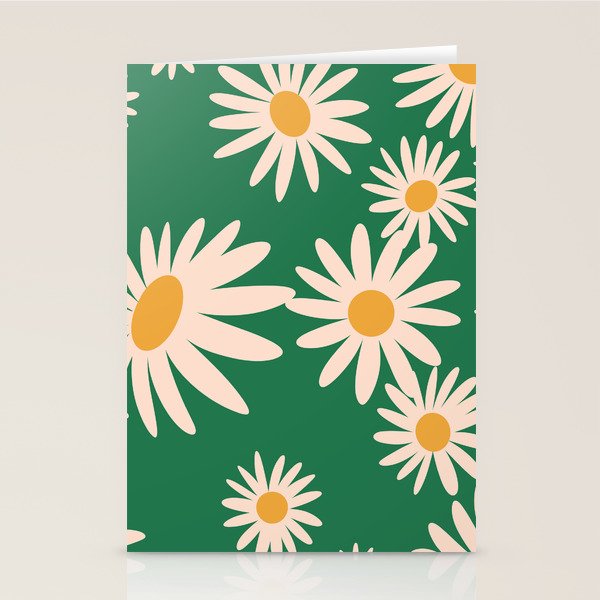 Retro Daisy pattern  Stationery Card Gallery Image 2