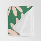 Retro Daisy pattern  Throw Blanket Gallery Image 3