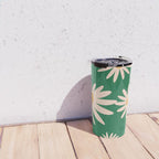 Retro Daisy pattern  Travel Mug Gallery Image 4