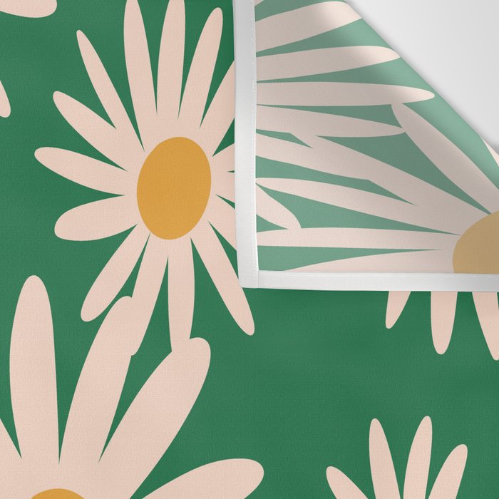 Retro Daisy pattern  Wall Tapestry Gallery Image 3