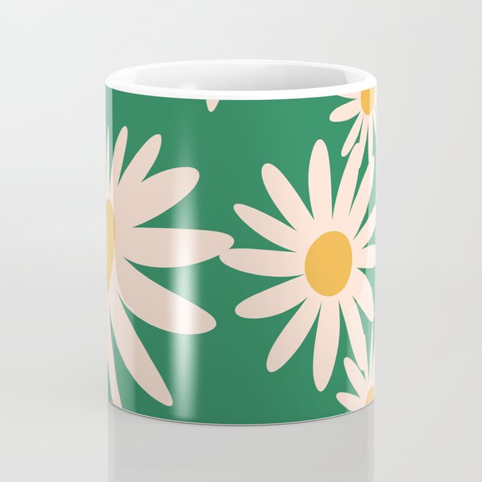 Retro Daisy pattern  Coffee Mug Gallery Image 4