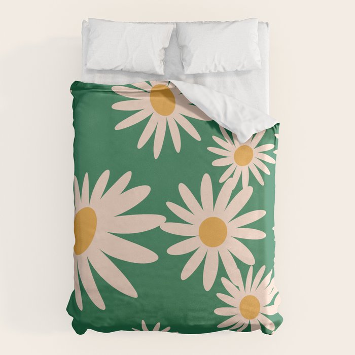 Retro Daisy pattern  Duvet Cover Gallery Image 6