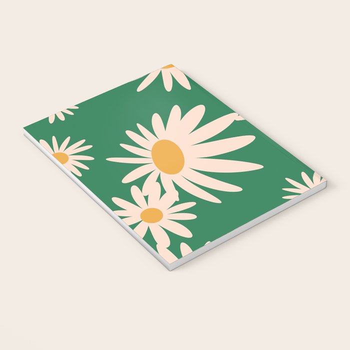 Retro Daisy pattern  Notebook Gallery Image 3