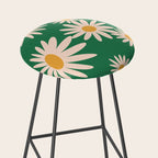 Retro Daisy pattern  Stool Gallery Image 2