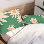 Retro Daisy pattern  Pillow Sham Gallery Image 2