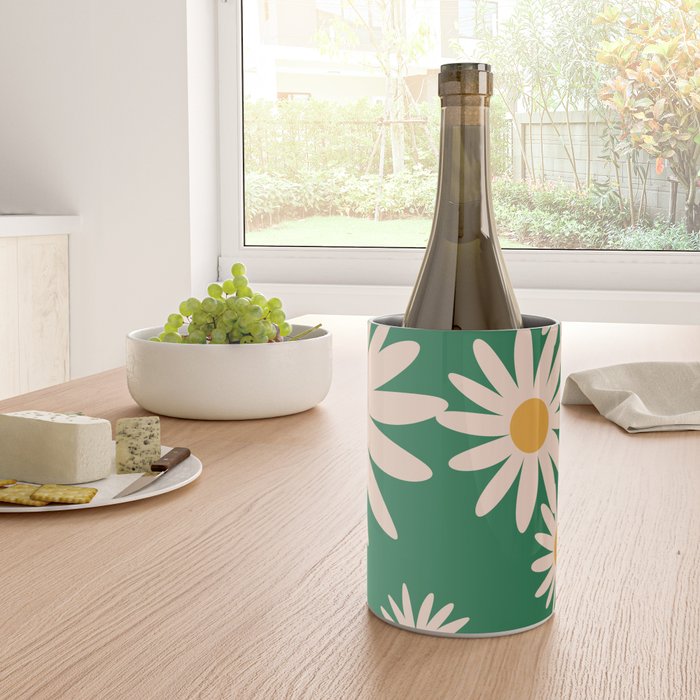 Retro Daisy pattern  Wine Chiller Gallery Image 4