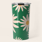 Retro Daisy pattern  Travel Mug Gallery Image 1