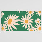 Retro Daisy pattern  Desk Mat Gallery Image 3