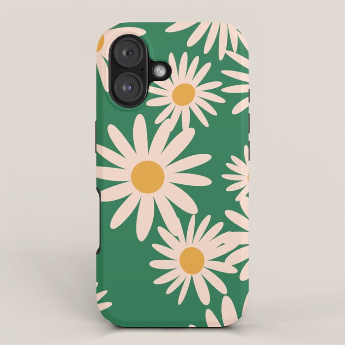 Retro Daisy pattern  iPhone Case Gallery Image 1