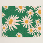 Retro Daisy pattern  Jigsaw Puzzle Gallery Image 1
