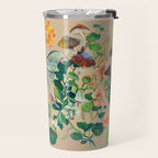 Floral Luna Moth Travel Mug Gallery Image 2