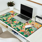 Floral Luna Moth Desk Mat Gallery Image 2