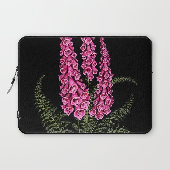 Foxglove and Fern Laptop Sleeve Gallery Image 1