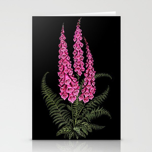Foxglove and Fern Stationery Card Gallery Image 2