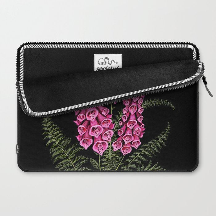 Foxglove and Fern Laptop Sleeve Gallery Image 2