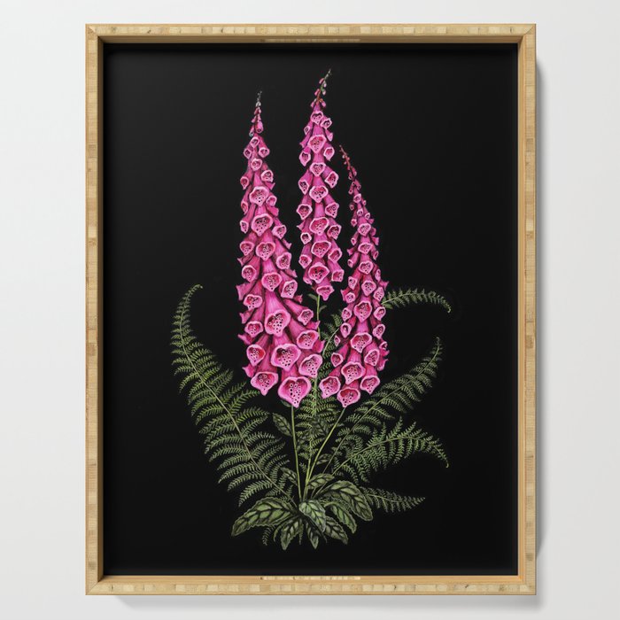 Foxglove and Fern Serving Tray Gallery Image 1