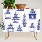 Chinoiserie Temple Pagodas Credenza Gallery Image 1