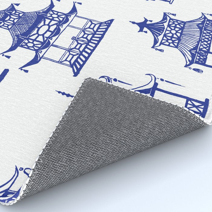 Chinoiserie Temple Pagodas Rug Gallery Image 4