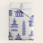 Chinoiserie Temple Pagodas Comforter Gallery Image 6