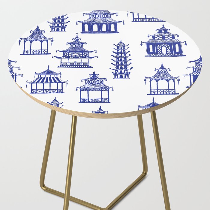 Chinoiserie Temple Pagodas Side Table Gallery Image 2