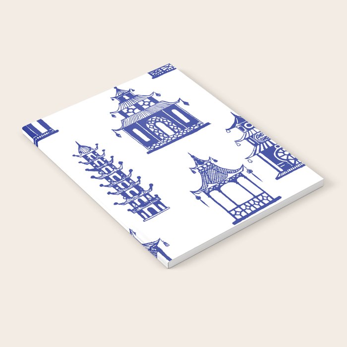 Chinoiserie Temple Pagodas Notebook Gallery Image 2