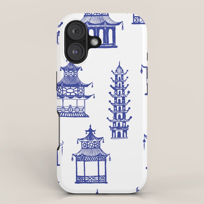 Chinoiserie Temple Pagodas iPhone Case Gallery Image 1