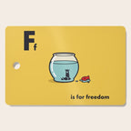 F is for freedom - the irony Cutting Board Gallery Image 1