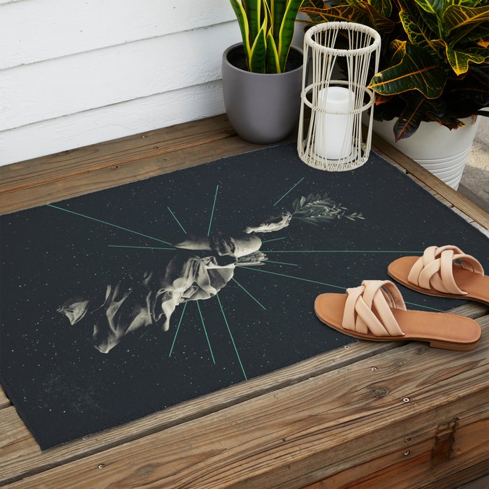 Marbled Dignity Outdoor Rug Gallery Image 2