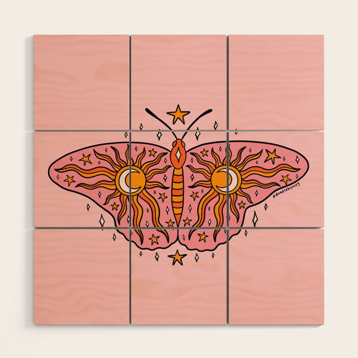 Spooky Butterfly Wood Wall Art Gallery Image 1