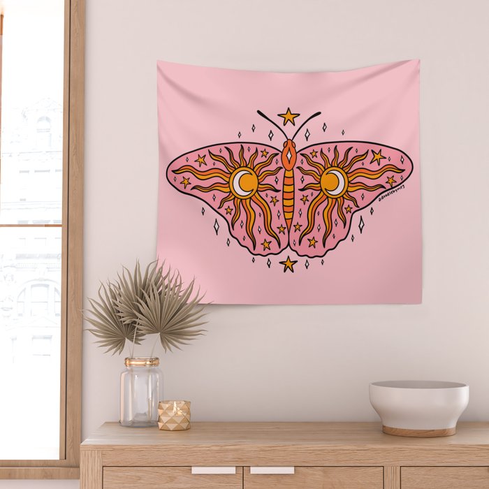 Spooky Butterfly Wall Tapestry Gallery Image 2