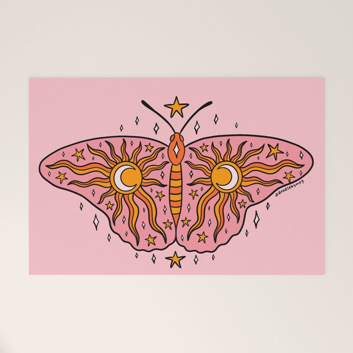 Spooky Butterfly Welcome Mat Gallery Image 1
