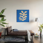 Chathams Blue: Wild Leaf | Matisse Foliage Paper Cutouts 02 Wood Wall Art Gallery Image 2