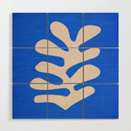Chathams Blue: Wild Leaf | Matisse Foliage Paper Cutouts 02 Wood Wall Art Gallery Image 1