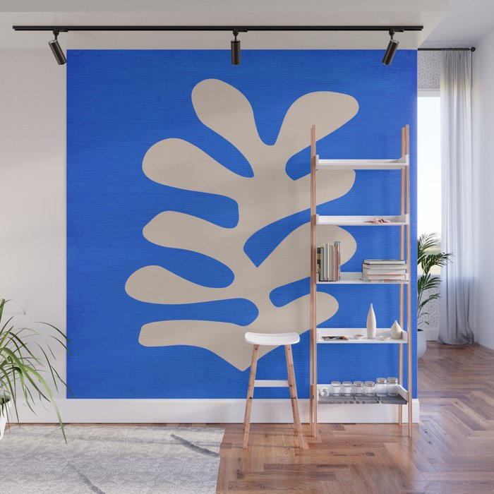 Chathams Blue: Wild Leaf | Matisse Foliage Paper Cutouts 02 Wall Mural Gallery Image 1