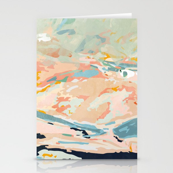 abstraction landscape in pastels Stationery Card Gallery Image 2