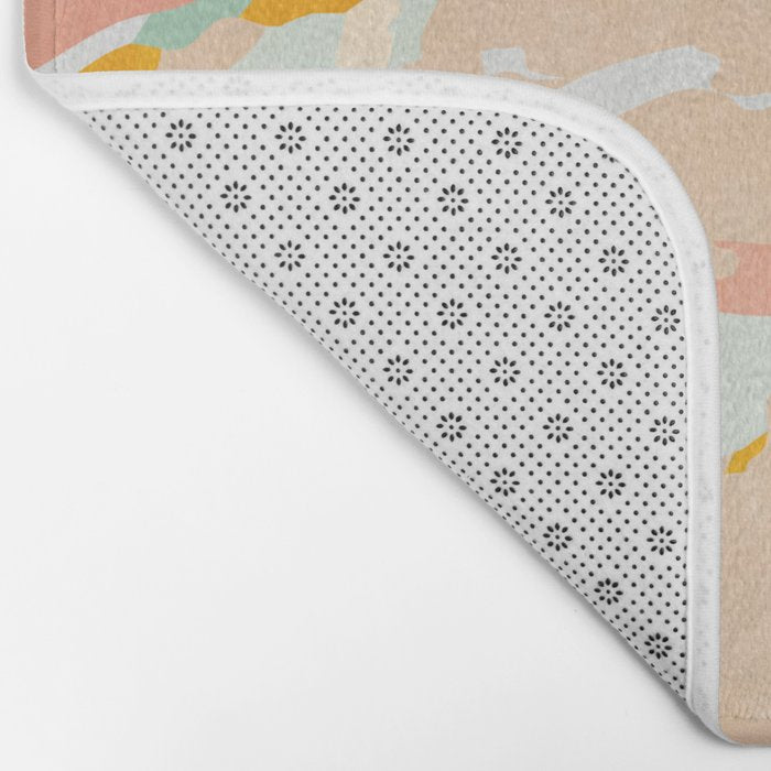 abstraction landscape in pastels Bath Mat Gallery Image 2